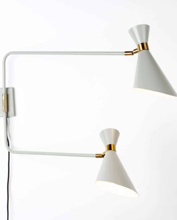 Shady Double Wall Lamp Zuiver Grey
